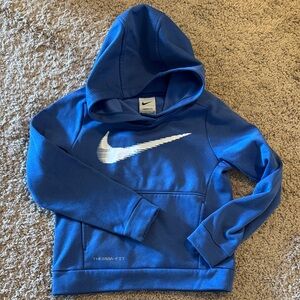 Nike Kids Blue Therma-Fit Hoodie